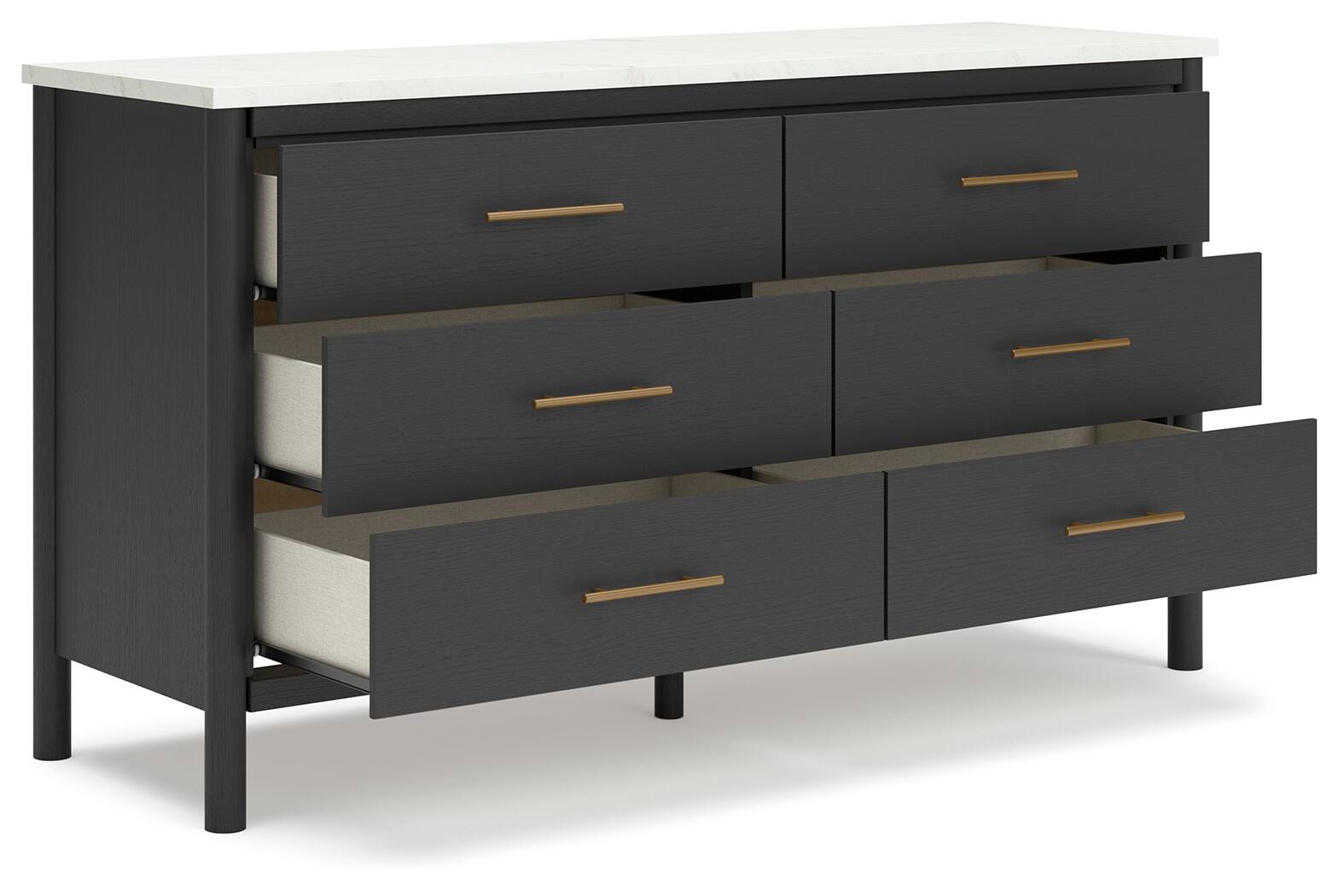 Cadmori Dresser - Black/White  (B2616-SI) - Image 4