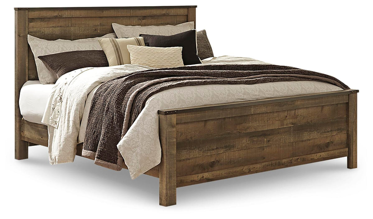 Trinell Panel Bed and 2 Nightstands (B446-SI) - Image 2