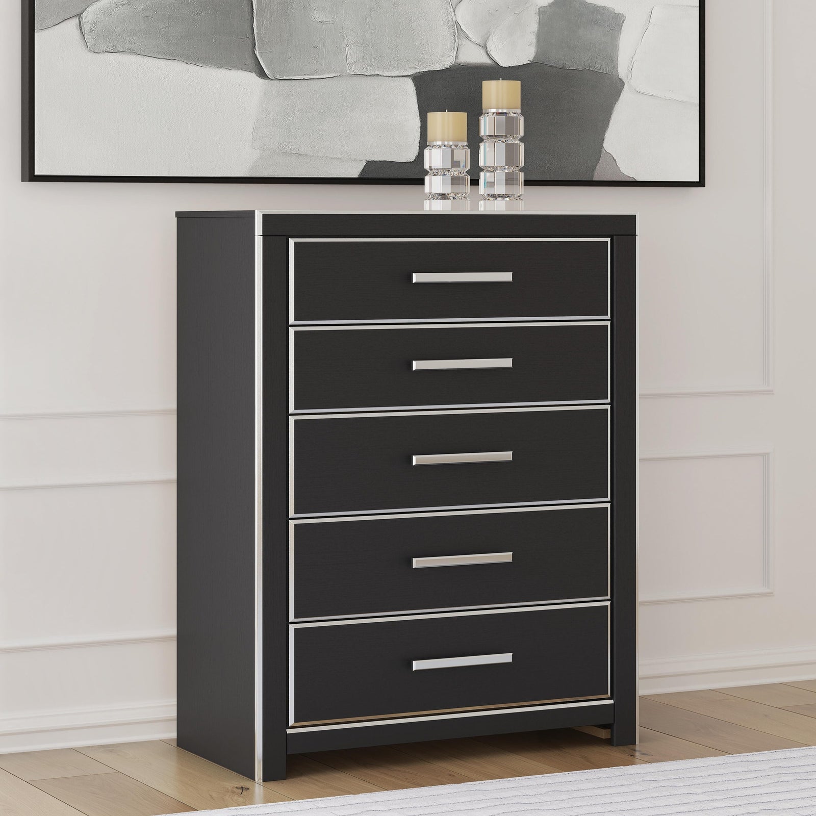 Zuraleus King Storage Bed, Dresser, Mirror, Chest and Nightstand (PCB3380-SI) - Image 35