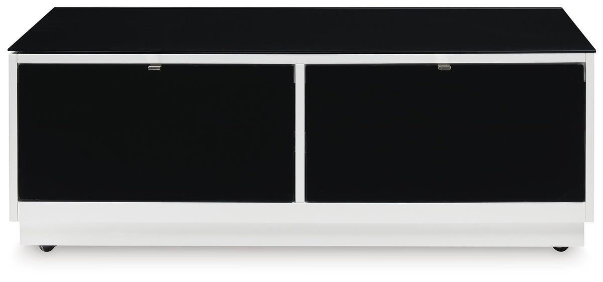 Gardoni Coffee Table - White/Black  (T756-SI) - Image 3