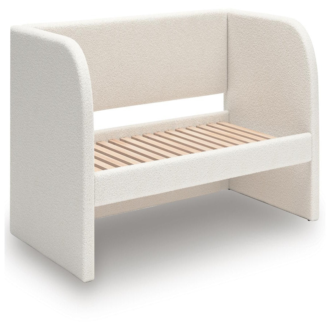 Arloster Twin Upholstered Day Bed, Dresser and Mirror (PCB1566-SI) - Image 4