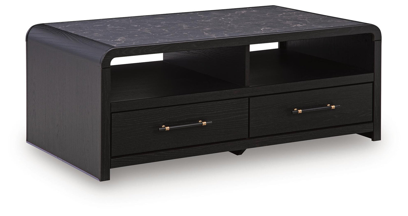 Clanden Coffee Table - Black  (T1540-SI)