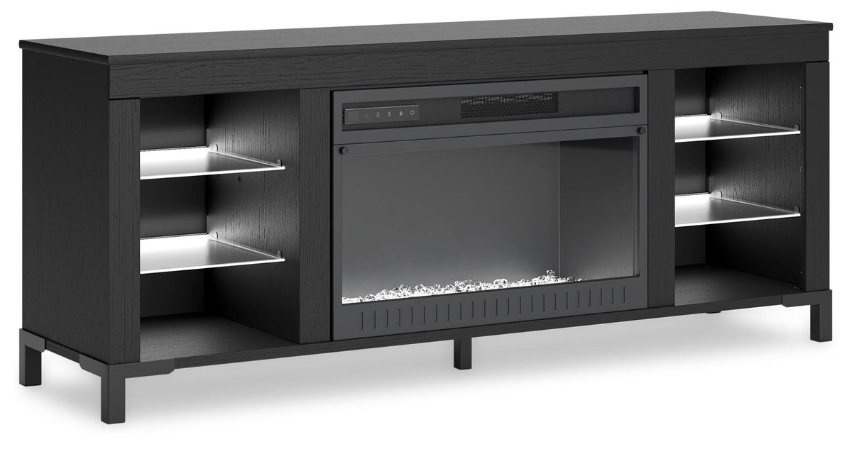Cayberry 60 TV Stand with Electric Fireplace (W2721-SI) - Image 6