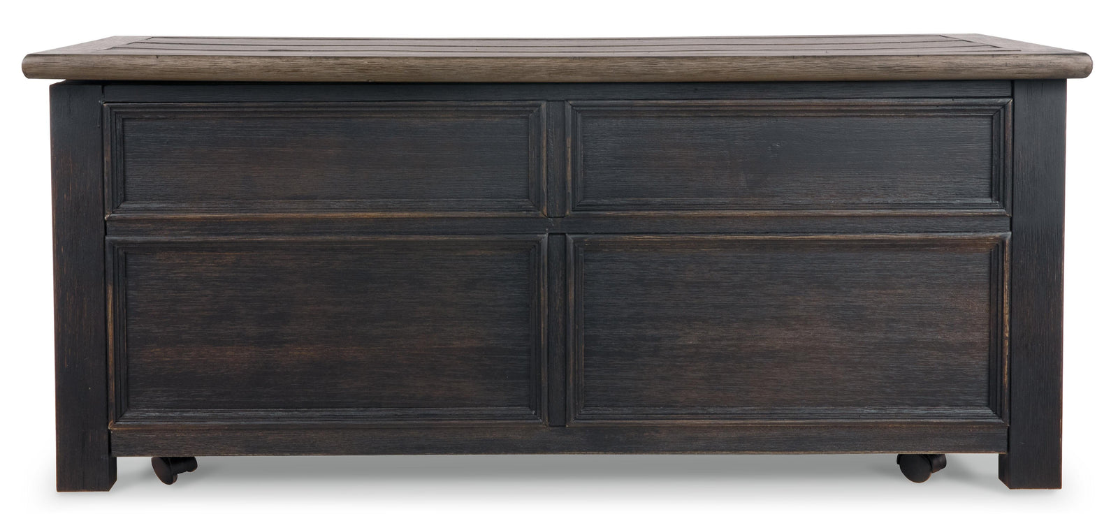 Tyler Creek Coffee Table with Lift Top - Grayish Brown/Black  (T736-SI) - Image 7