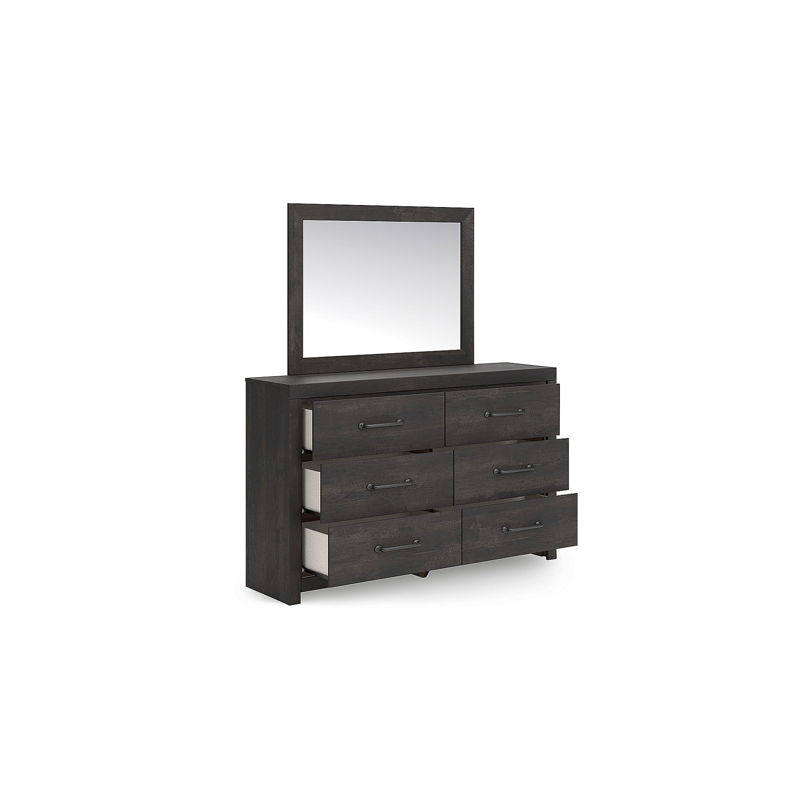 Hollivern Queen Panel Bed, Dresser and Mirror (PCB2108-SI) - Image 4