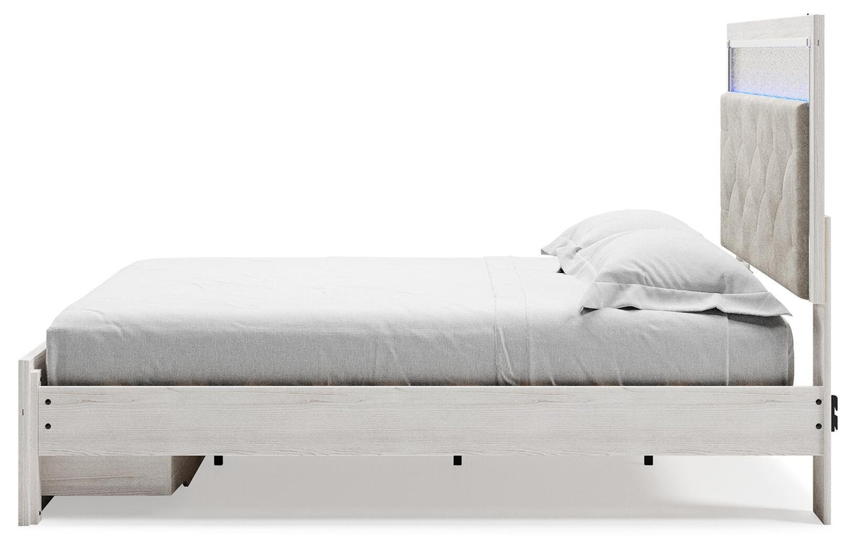 Altyra Platform Storage Bed, Dresser, Mirror, Chest and 2 Nightstands (B2640-SI) - Image 19