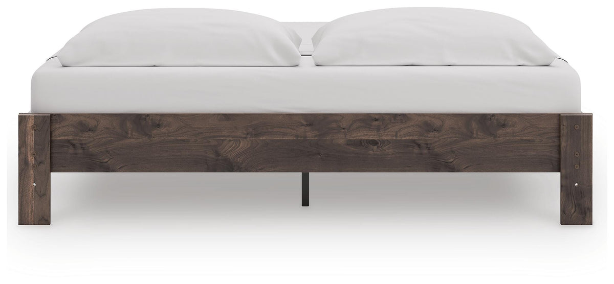 Calverson Platform Bed - Brown  (EB3660-SI) - Image 3