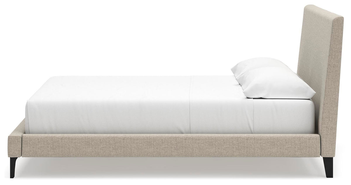Cielden Upholstered Bed with Roll Slats - Soft Gray  (B1199-SI) - Image 6