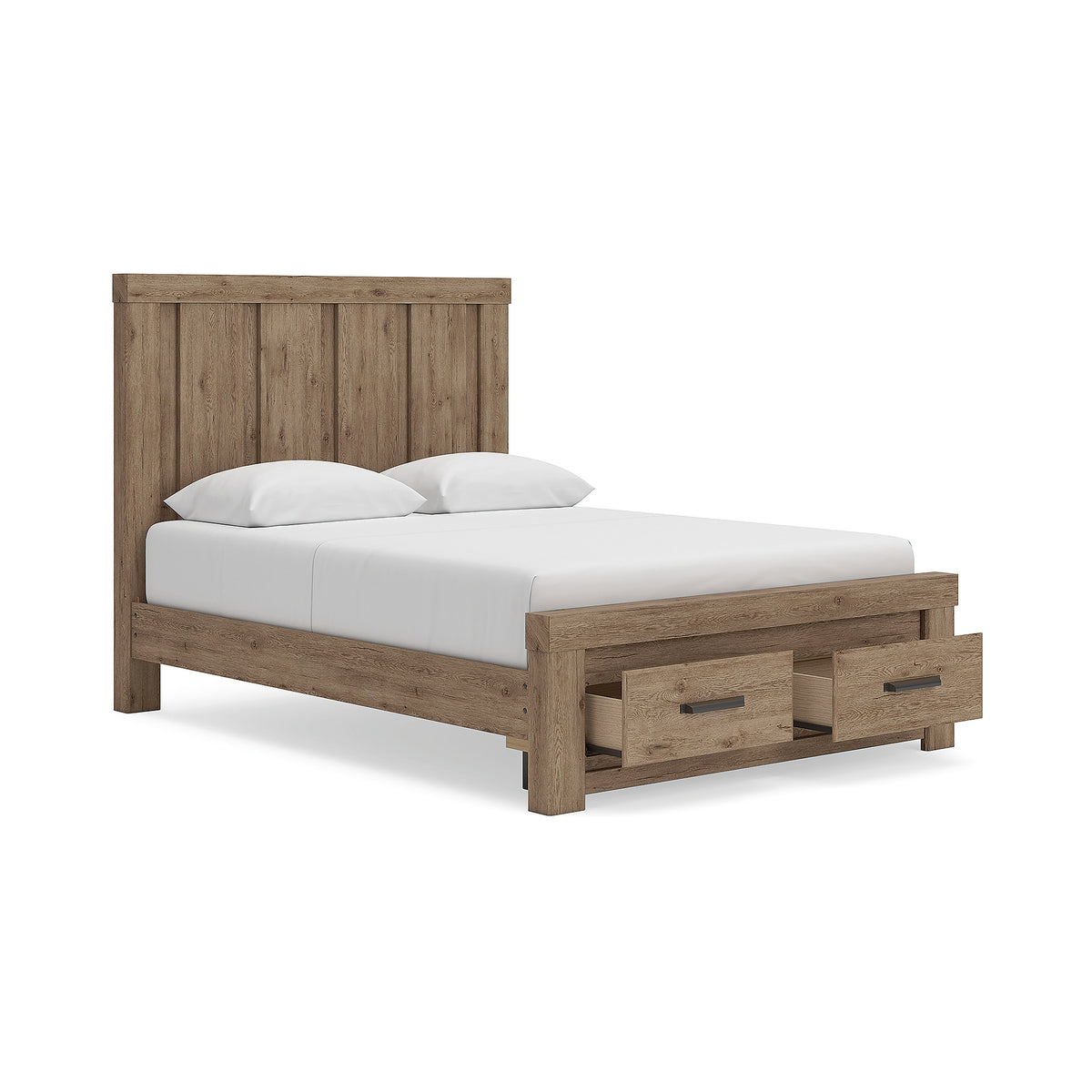 Oliandon Queen Panel Storage Bed (PCB2844-SI) - Image 4