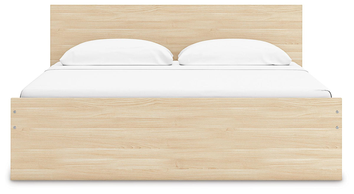 Onita Panel Platform Bed with 2 Side Storage - Natural  (EB9632-SI) - Image 5