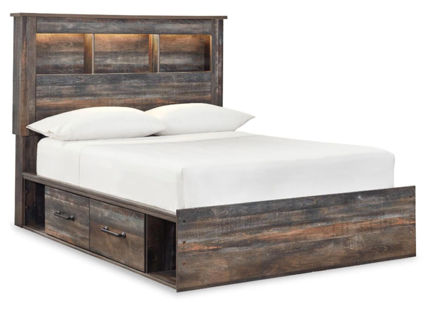 Drystan Bookcase Bed, Dresser, Mirror, Chest and Nightstand - Multi  (B211-SI) - Image 7