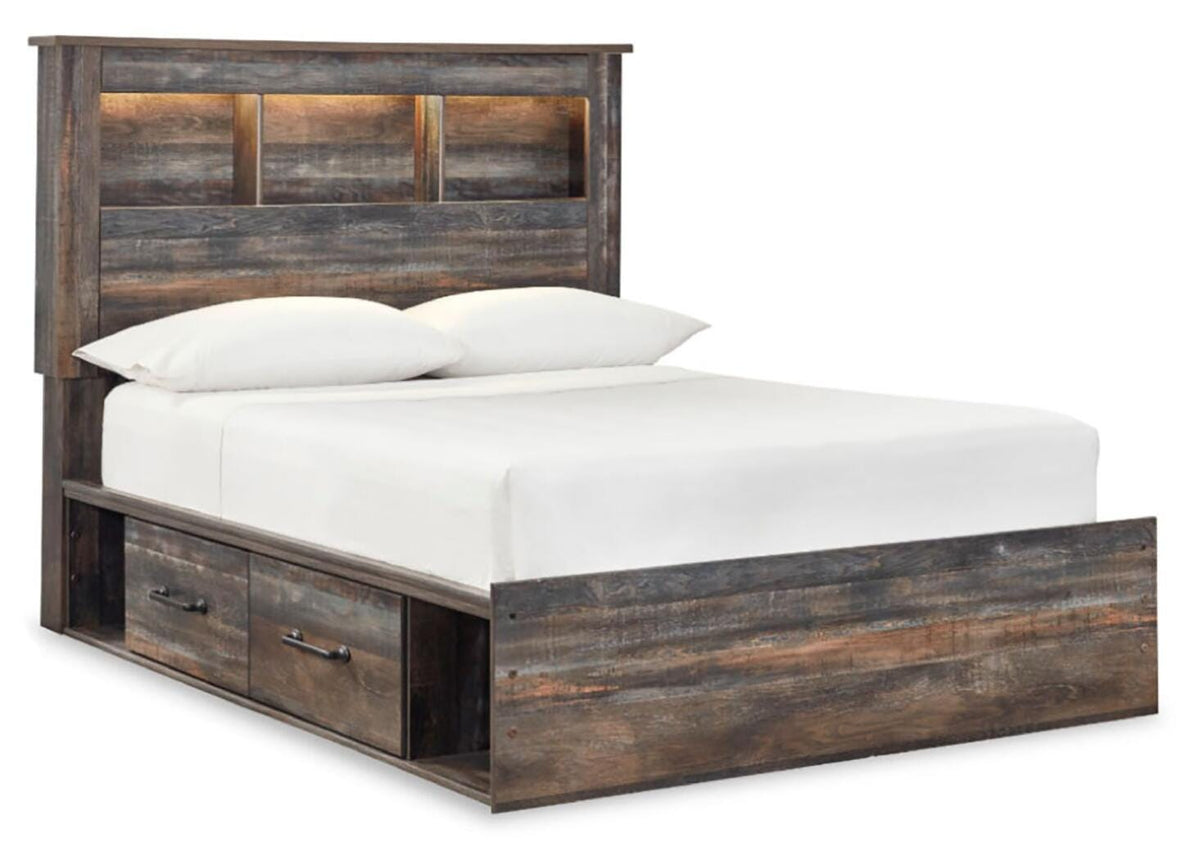 Drystan Bookcase Storage Bed and Dresser - Multi  (B211-SI) - Image 5