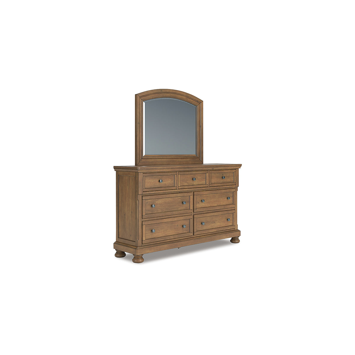 Feddinger Queen Panel Bed, Dresser, Mirror, Chest and Nightstand (PCB779-SI) - Image 3