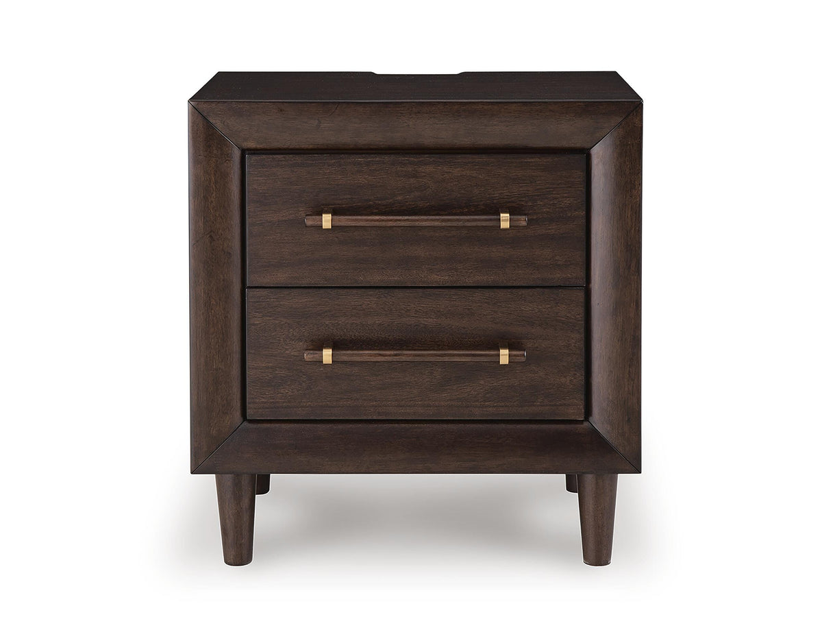 Dantenton Nightstand - Merlot  (B611-SI) - Image 6