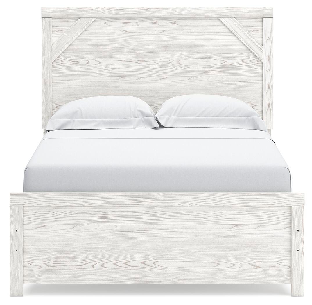 Gerridan Panel Bed, Dresser, Mirror and Nightstand - White/Gray  (B1190-SI) - Image 5