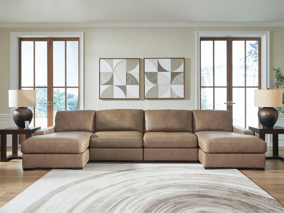 Veronella 4-Piece Double Chaise Sectional (76106-SI)