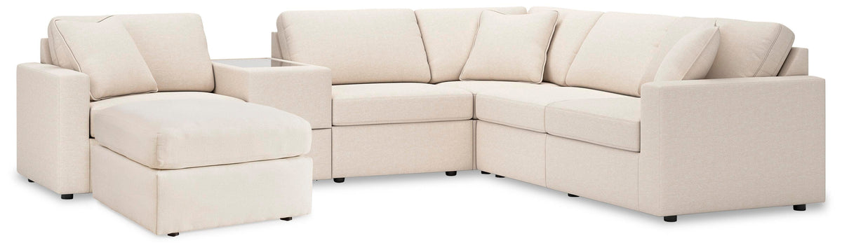 Modmax 6-Piece Sectional and Ottoman (92103-SI)