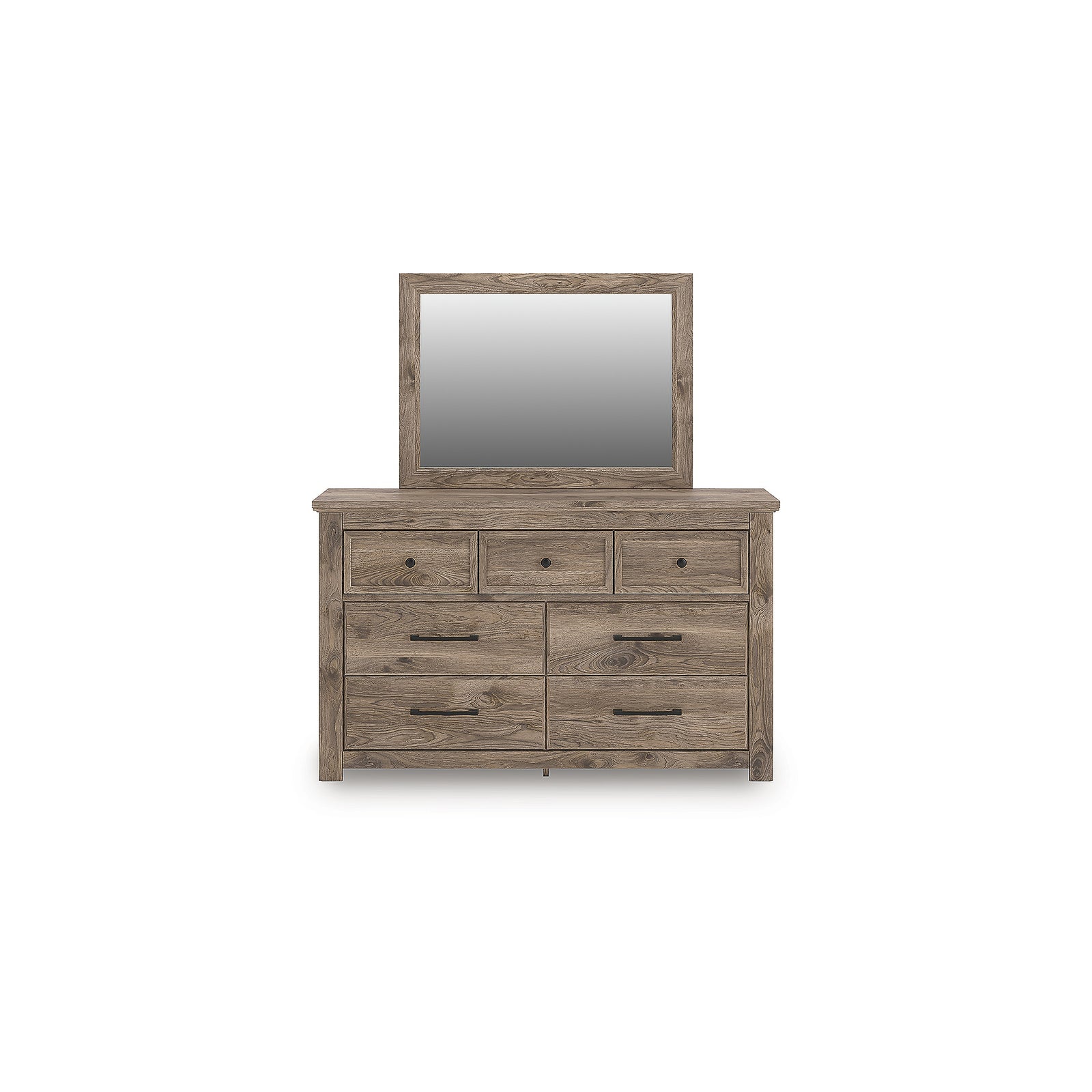 Rusticott Queen Poster Bed, Dresser and Mirror (PCB2260-SI) - Image 2