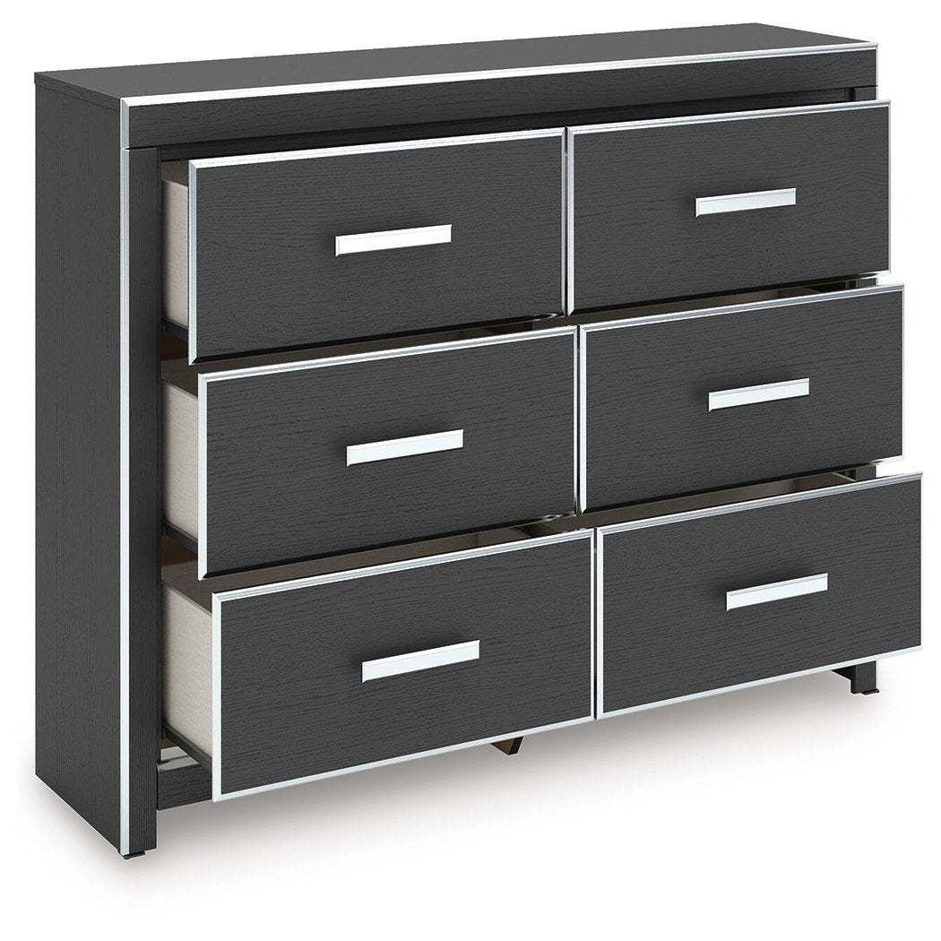 Zuraleus Queen Upholstered Bed, Dresser and Nightstand (PCB3380-SI) - Image 4