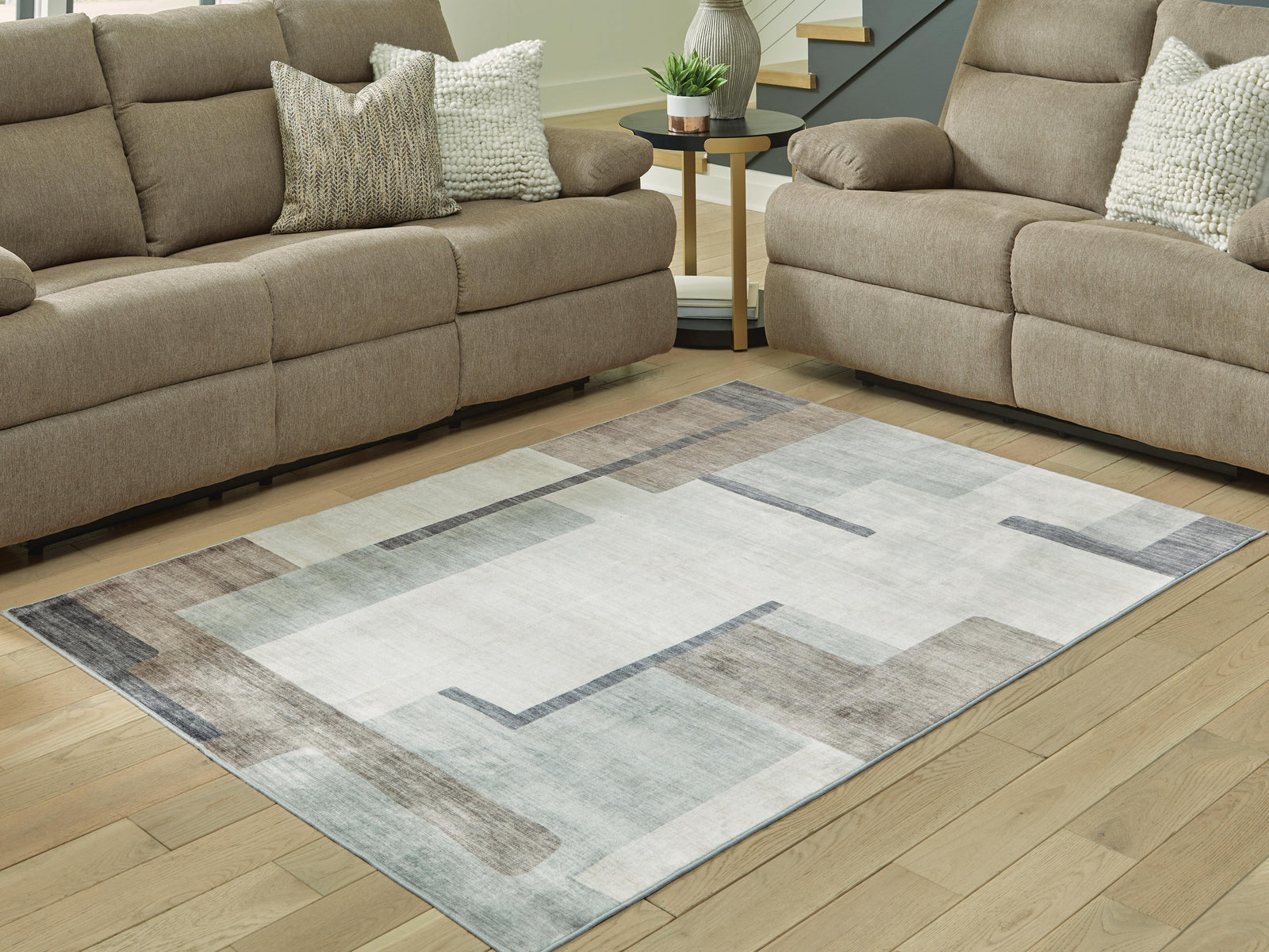 Larkport Washable 8 x 10 Area Rug (R40741-SI) - Image 2