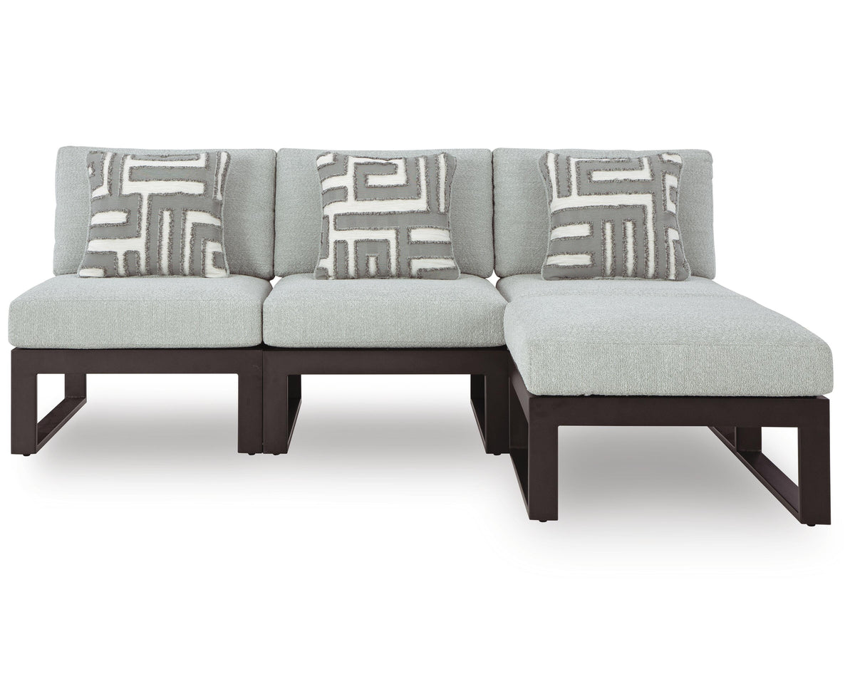 Beachloft 4-Piece Outdoor Sectional (P490-SI)