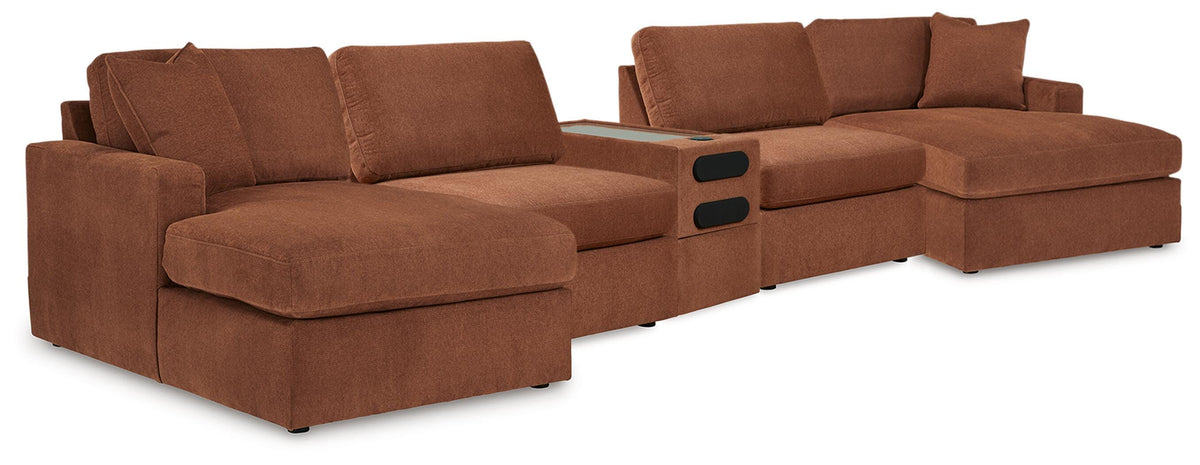 Modmax 5 Piece Sectional with Audio Console (92102-SI)