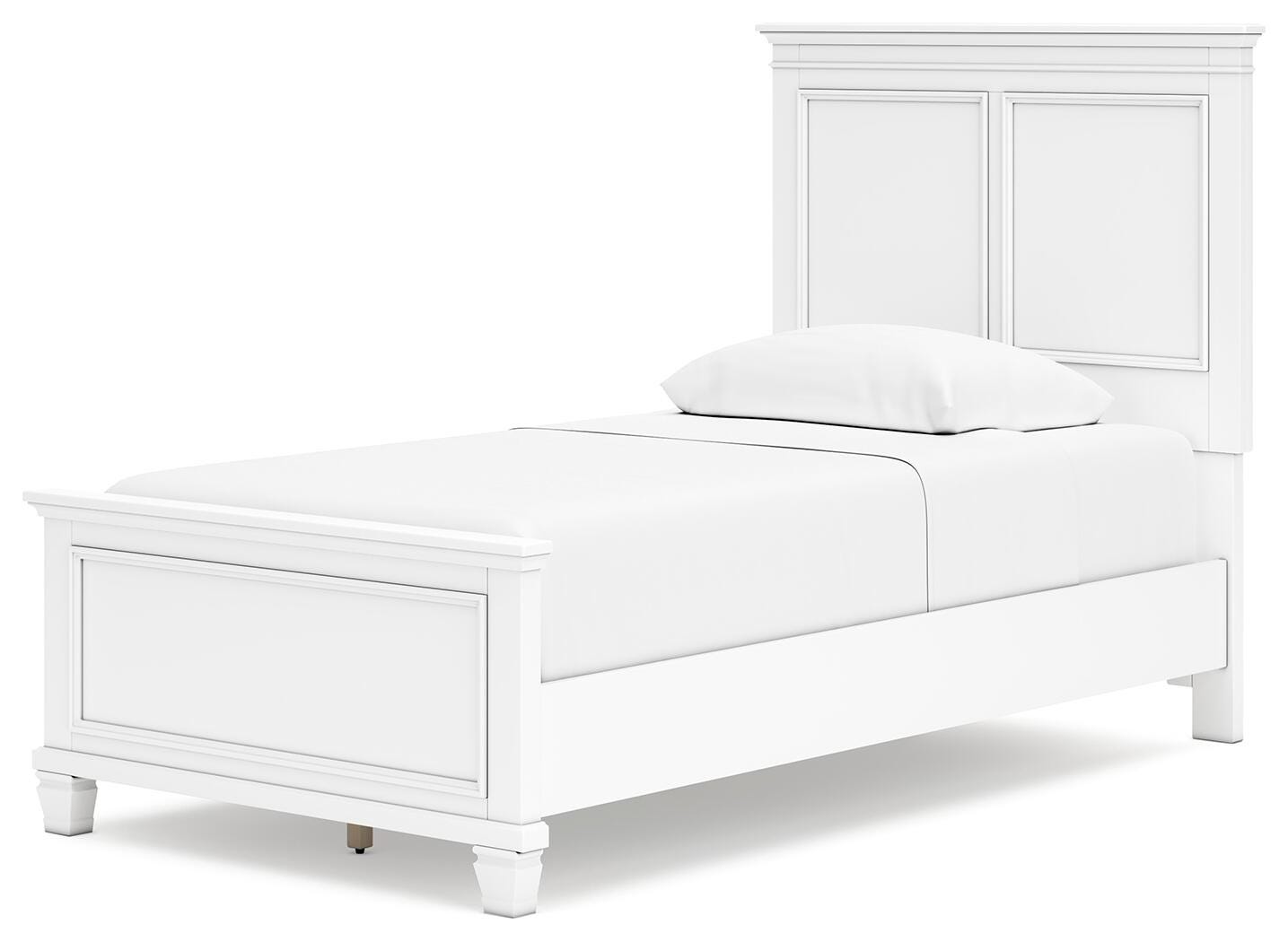 Fortman Panel Bed (Youth) - White  (B680-SI) - Image 3