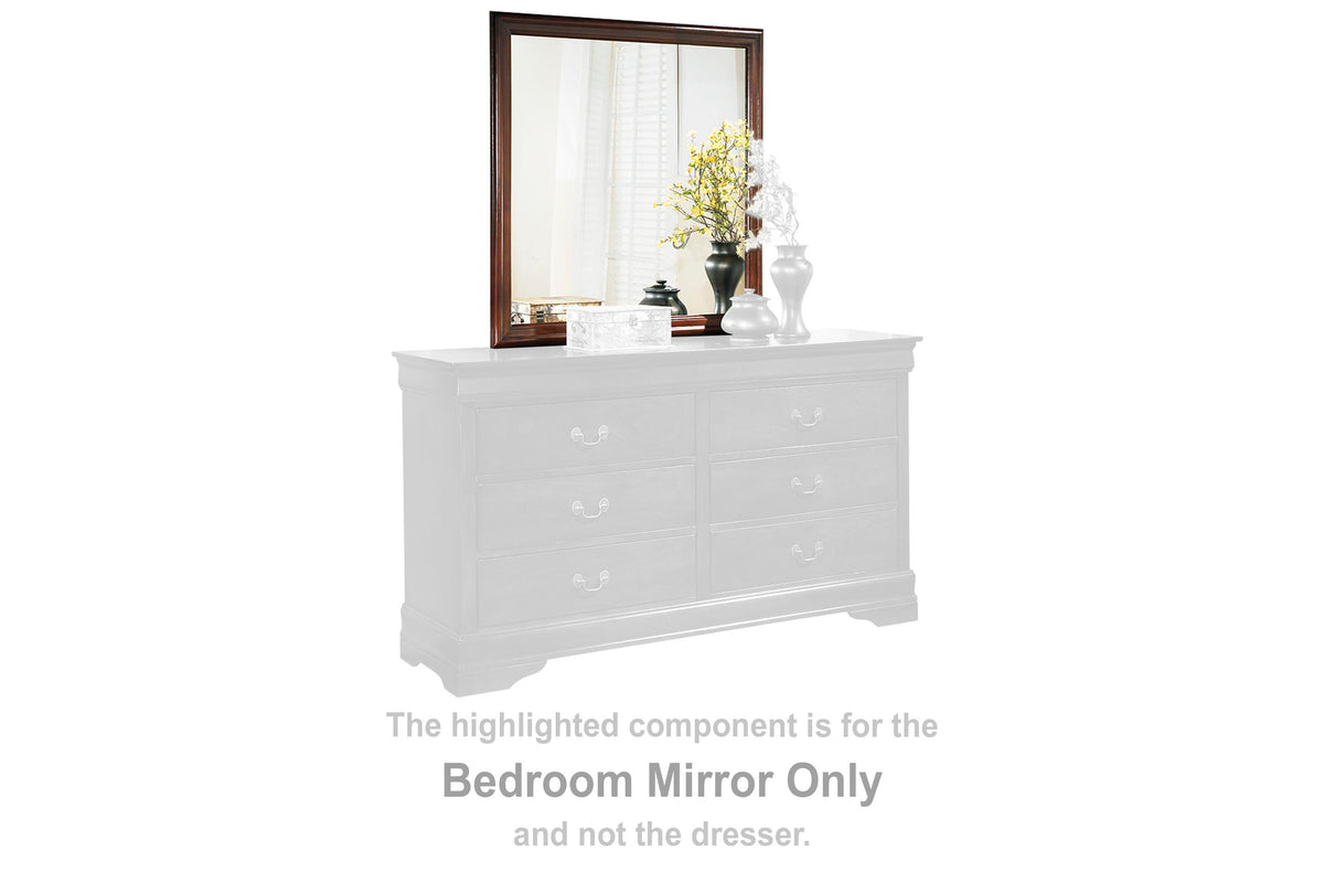 Alisdair Bedroom Mirror - Reddish Brown  (B376-SI)