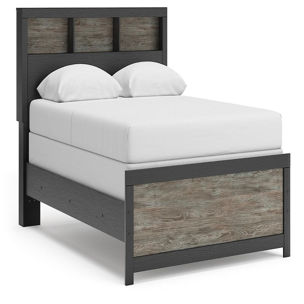Broachmyn Queen Bookcase Bed, Chest and Nightstand (PCB1118-SI) - Image 10