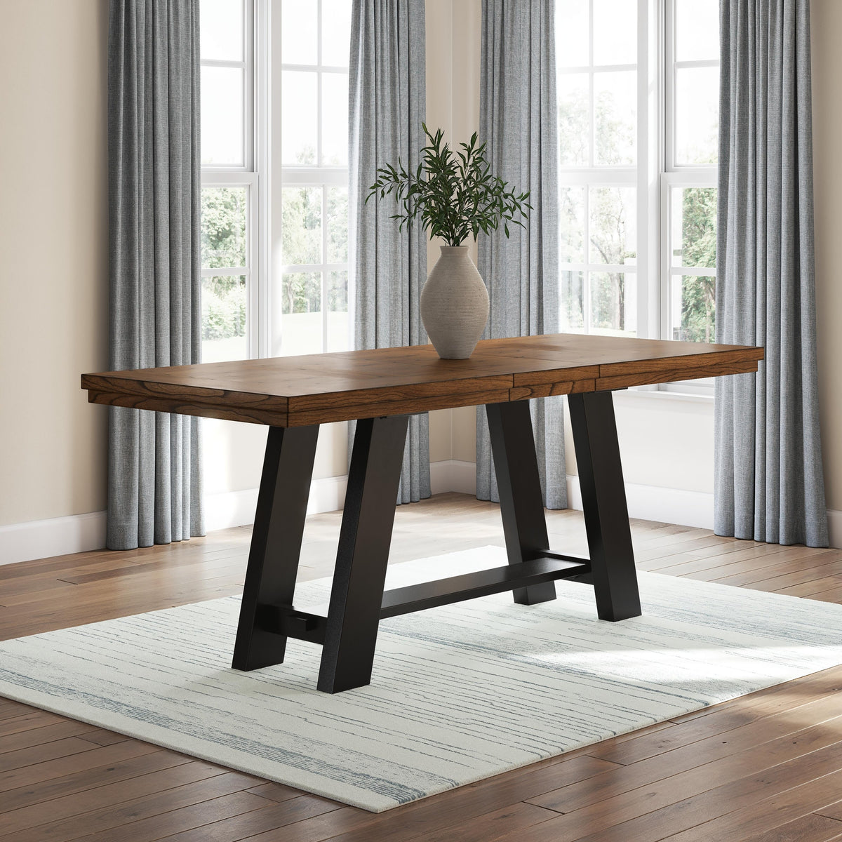 Greddinton Extension Dining Table and 4 Chairs (PCD824-SI) - Image 14