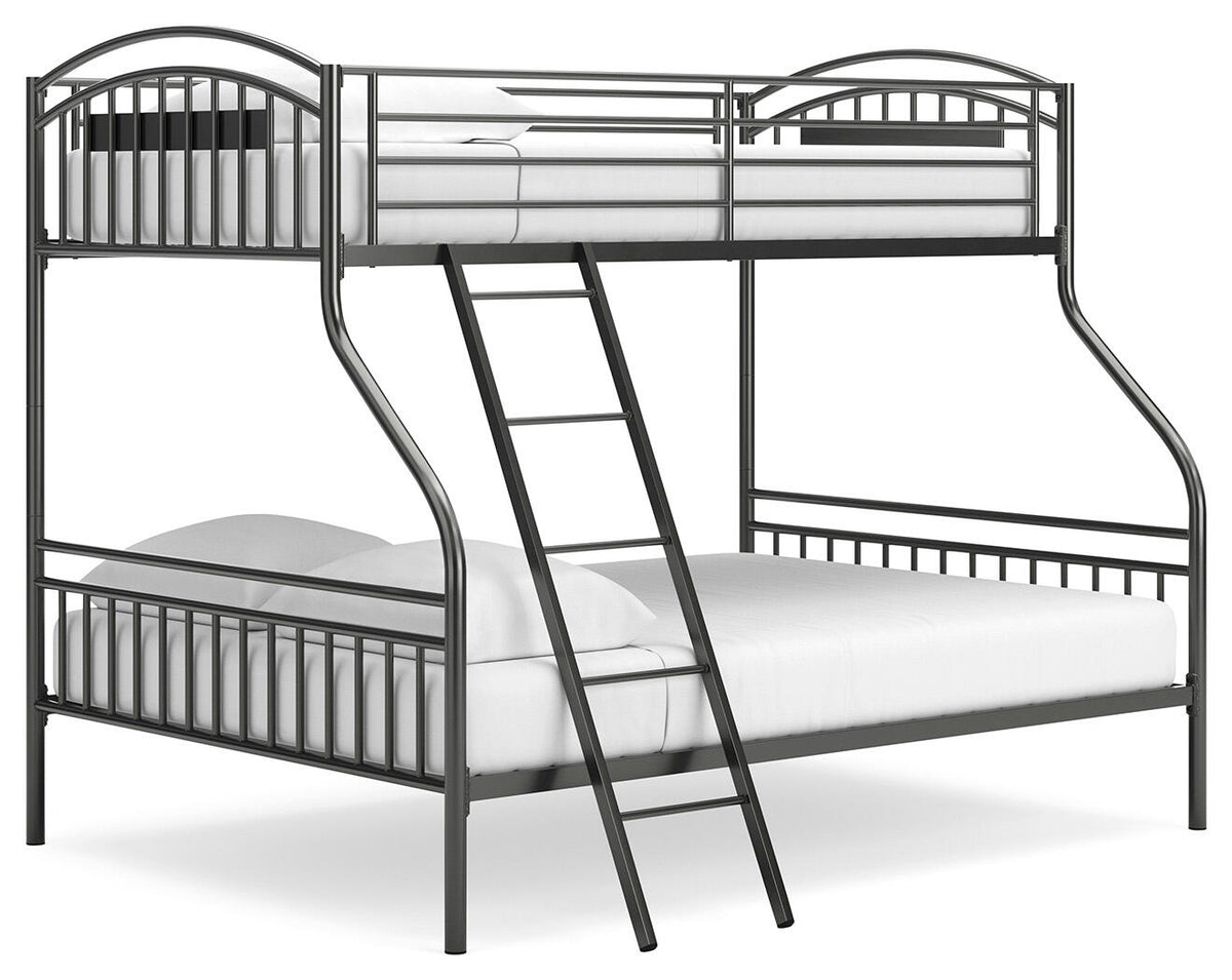 Lanceburg Twin over Full Bunk Bed with Ladder (PCB400-SI)
