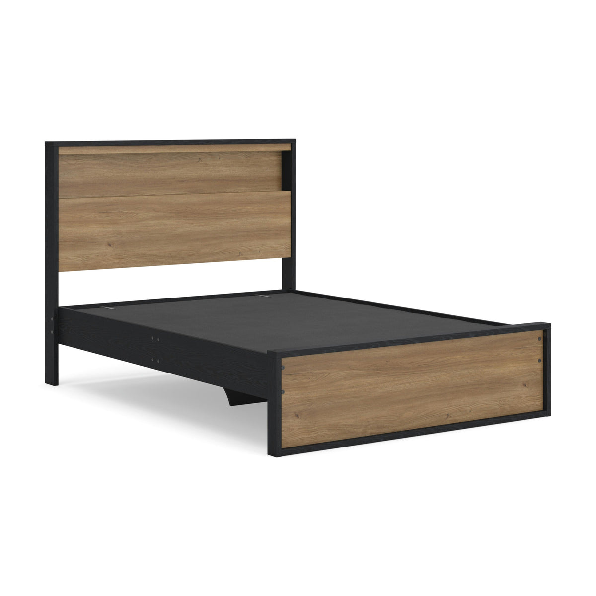 Kozmour Bookcase Complete Bed Frame - Black/Brown  (EB1460-SI) - Image 13