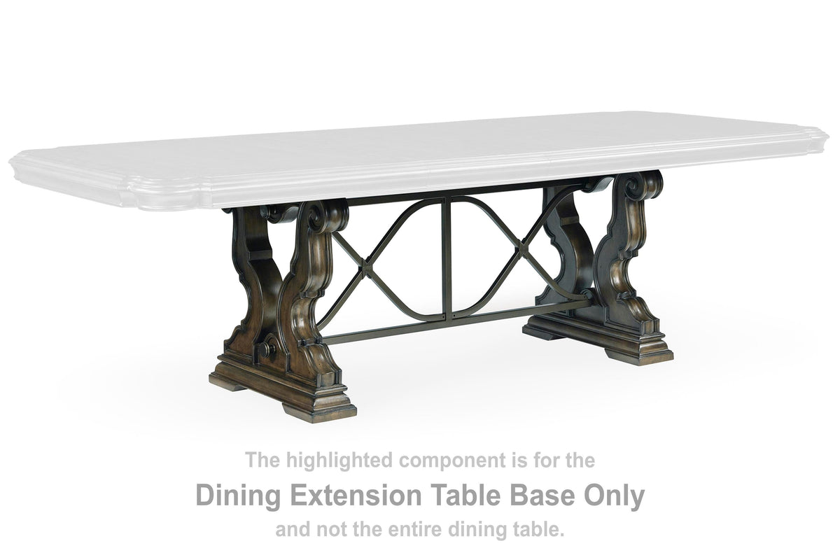 Maylee Dining Extension Table Base (D947-SI)