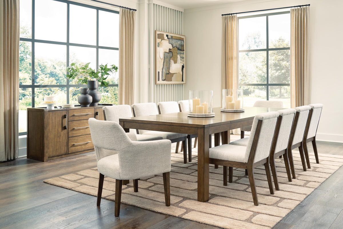 Marxmore Extension Dining Table, 2 Arm Chairs and 4 Side Chairs (D863-SI)