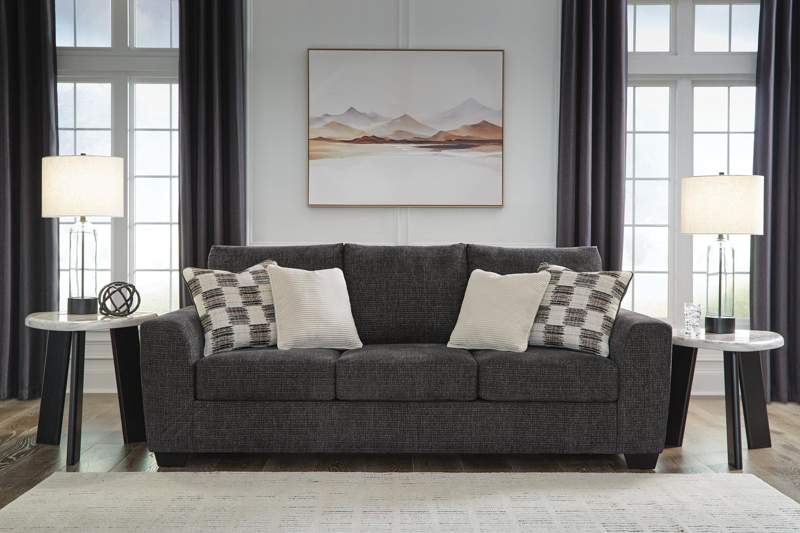 Loreo Sofa and Loveseat (63101-SI) - Image 9