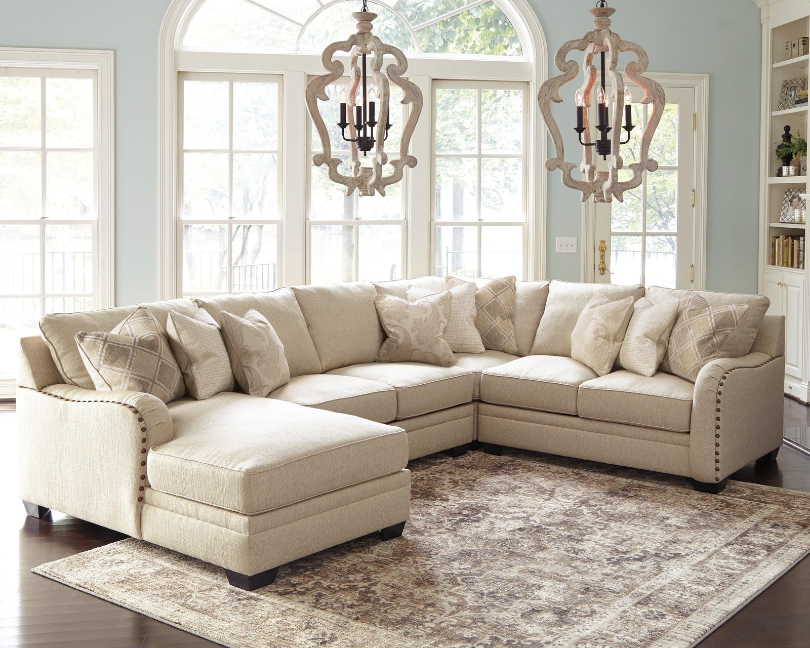 Luxora 4-Piece Sectional with Chaise (52521-SI) - Image 2