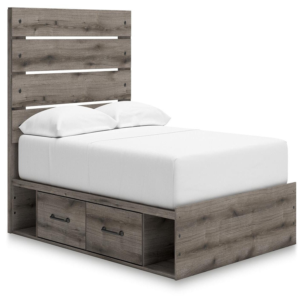 Graystorm Full Panel Bed with Storage (PCB2405-SI)