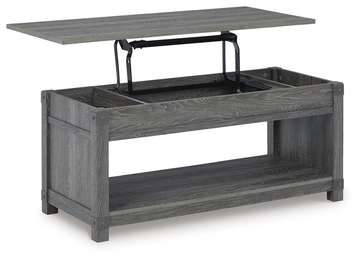 Freedan Lift-Top Coffee Table - Grayish Brown  (T175-SI) - Image 3