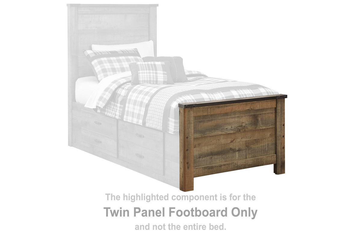 Trinell Panel Footboard - Brown  (B446-SI)