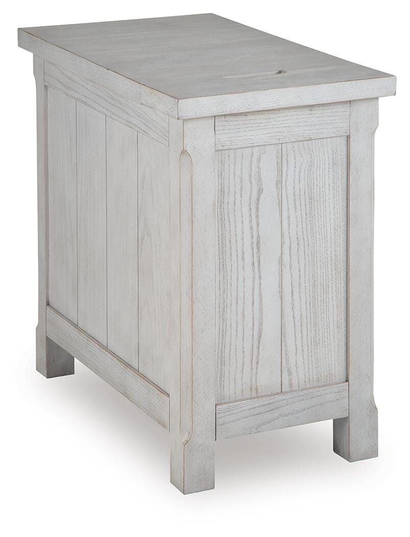 Robbinsdale Chairside End Table - Antique White  (T729-SI) - Image 5