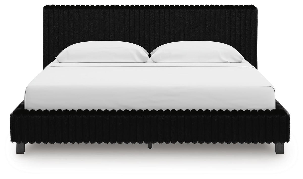 Zuraleus King Upholstered Bed, 2 Chests and 2 Nightstands (PCB3380-SI) - Image 10