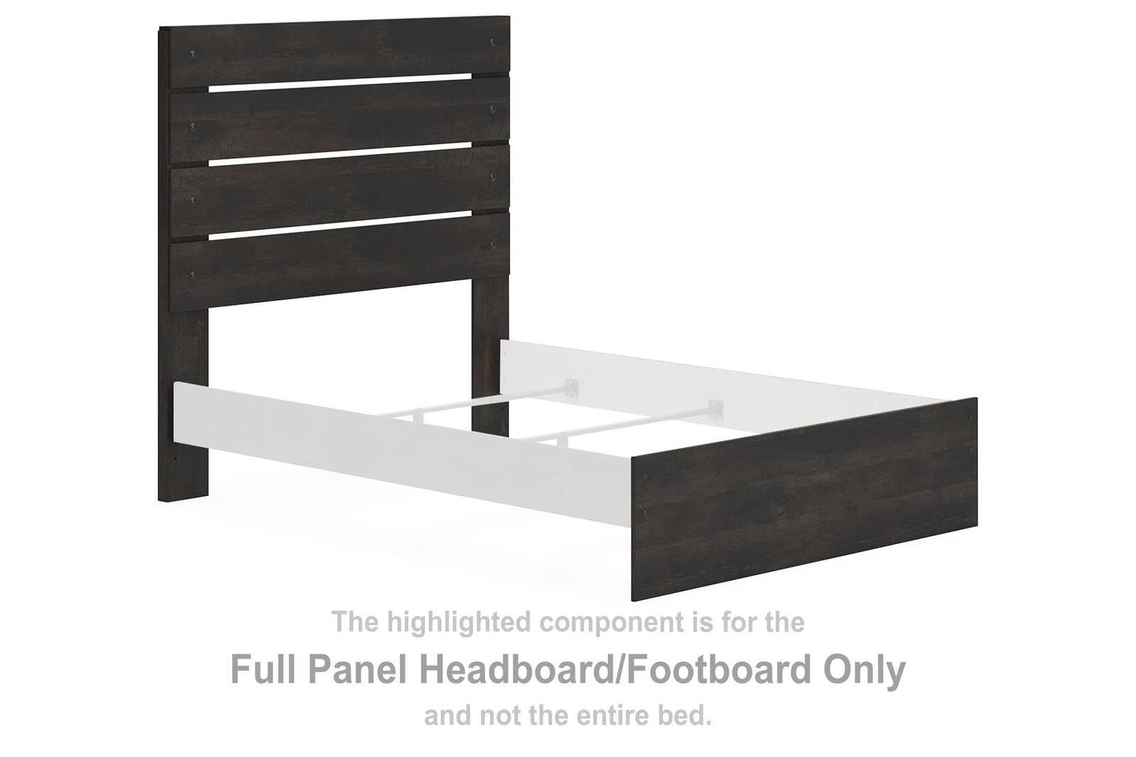 Hollivern King Panel Headboard/Footboard (PCB2108-SI) - Image 2