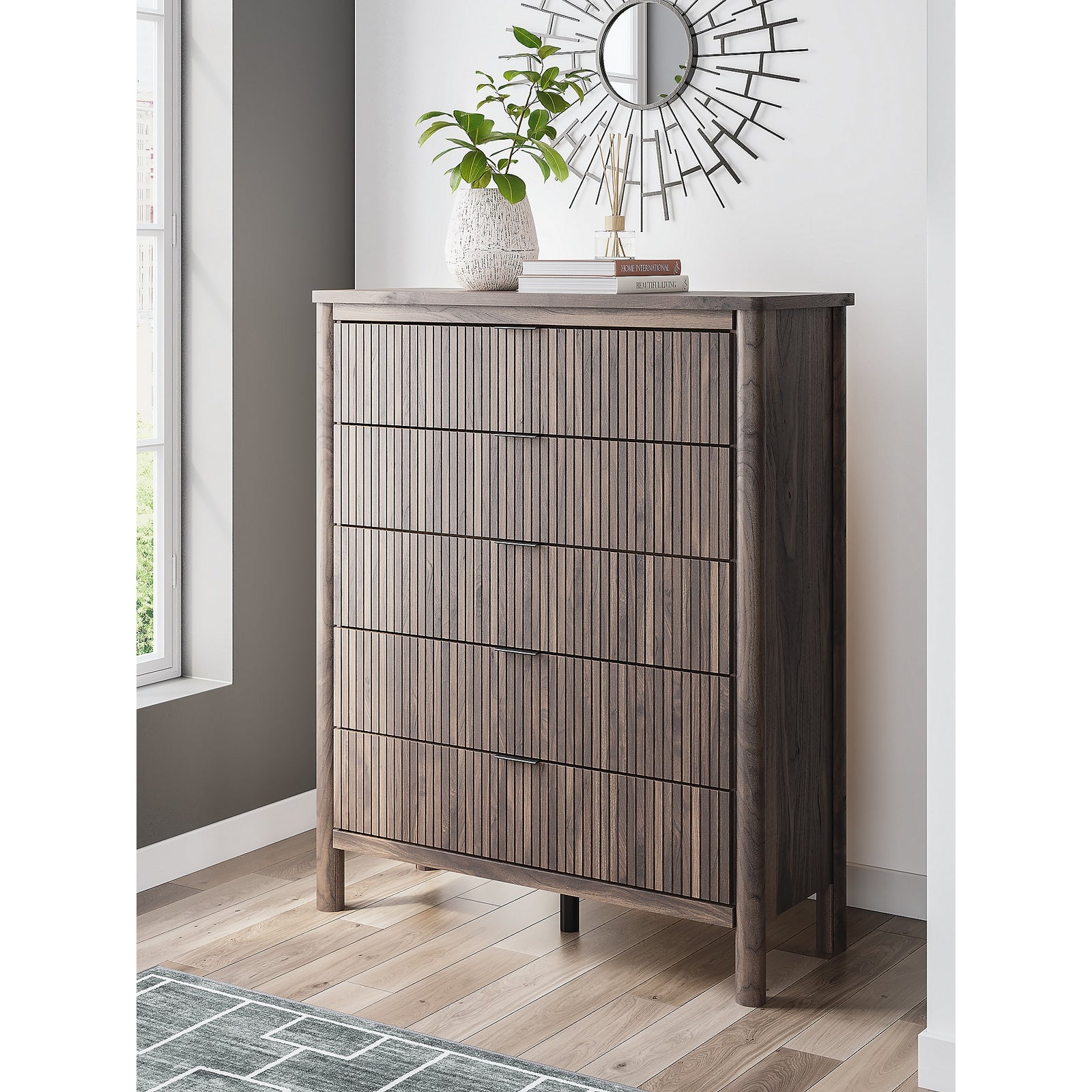 Pamytta Wide Chest of Drawers (PCB2614-SI) - Image 9
