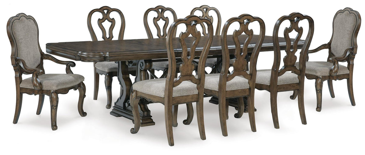 Maylee Dining Table and 8 Chairs (D947-SI)