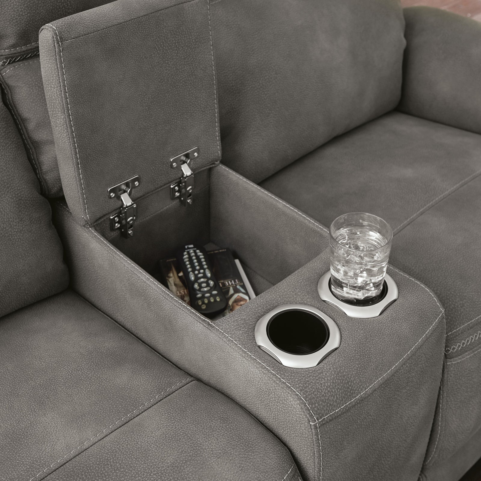 Next-Gen Durapella Power Reclining Loveseat with Console (59301-SI) - Image 27