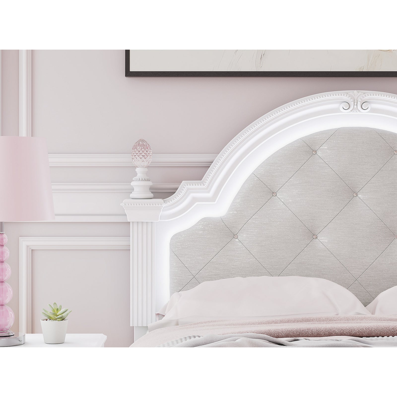 Kozlani Full Upholstered Panel Bed (PCB1819-SI) - Image 10