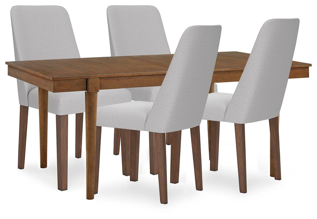 Lyncott Extension Dining Table and 4 Chairs (D615-SI)