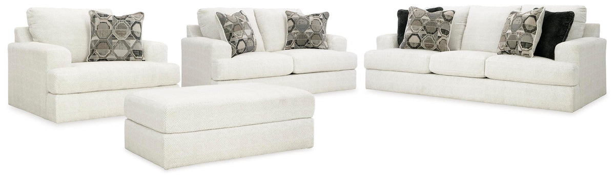 Karinne Sofa, Loveseat, Oversized Chair and Ottoman (31403-SI)