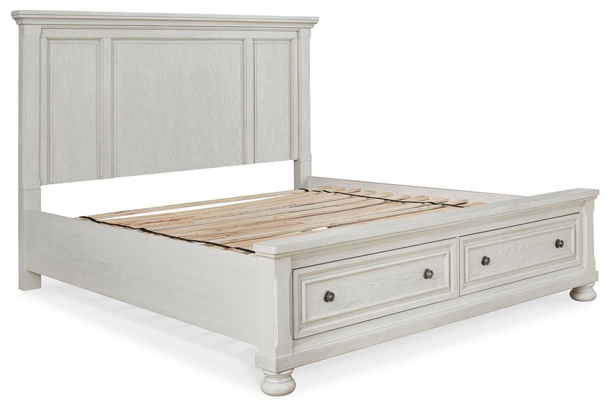 Robbinsdale Panel Storage Bed, Dresser, Chest and 2 Nightstands (B742-SI) - Image 14