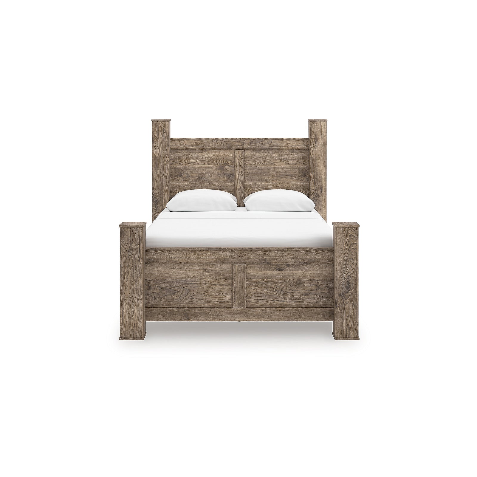 Rusticott Queen Poster Bed, Dresser, Mirror and Nightstand (PCB2260-SI) - Image 9